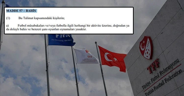 İşte bahis oynayan futbolcuların alacağı ceza! Futbol Disiplin Talimatnamesi nin 57. maddesi ne diyor?