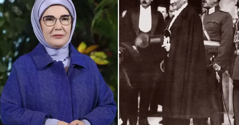 Emine Erdoğan, Mustafa Kemal Atatürk ü andı; herkes kullandığı kelimenin anlamını aratıyor