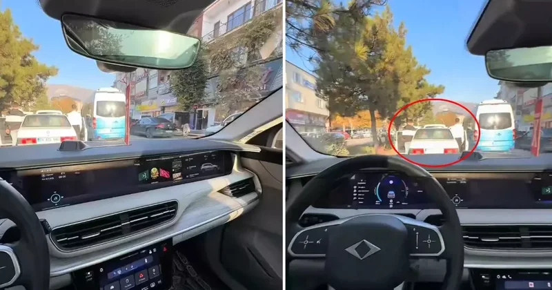 Saat 9 u 5 geçe TOGG marka aracından açtığı şarkıya bakın