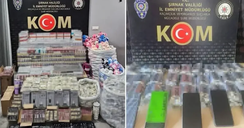Şırnak’ta 4 milyon liralık kaçak ürün ve uyuşturucu ele geçirildi Şırnak Haberleri
