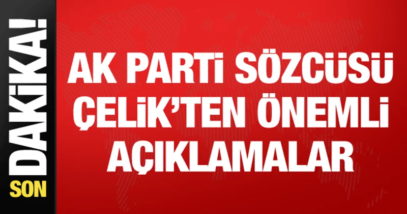 AK Parti MYK başladı! Ömer Çelik açıklamalarda bulunuyor