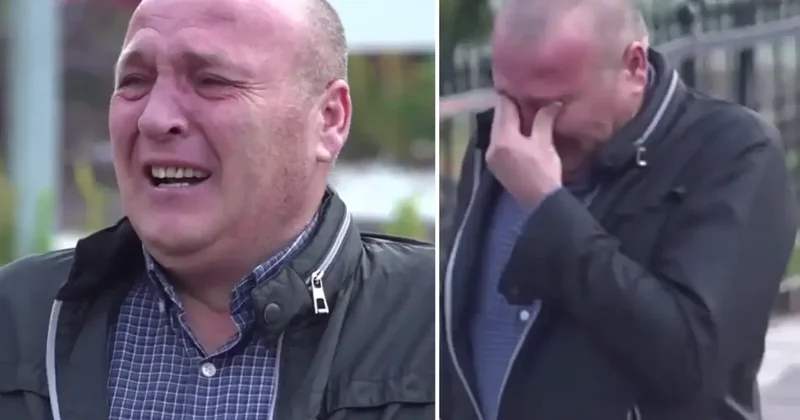 Sirenler çalmaya başlayınca gözyaşlarına hakim olamadı