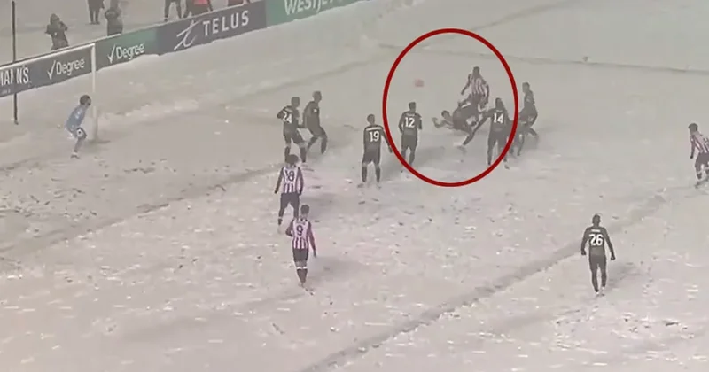 Kar fırtınasında yılın golüne aday! Şampiyonluk getirdi... Sözcü Gazetesi