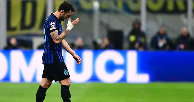 Inter de Hakan Çalhanoğlu na sakatlık şoku!