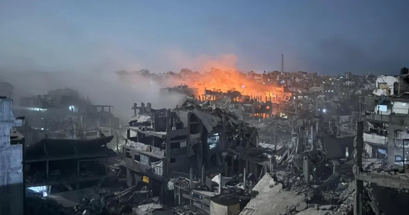 Katil İsrail ateşkese rağmen Gazze nin güney ve kuzeyini vurdu