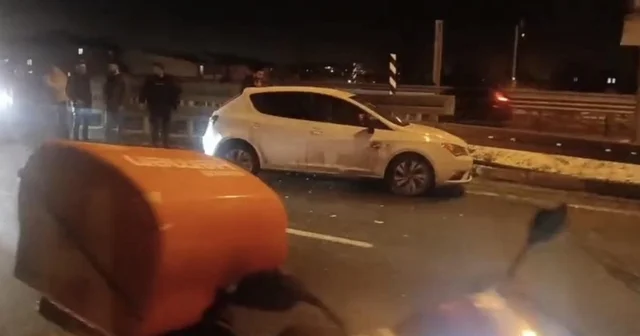 Gizli buzlanma, 11 aracın karıştığı zincirleme kazaya yol açtı Kars Haberleri