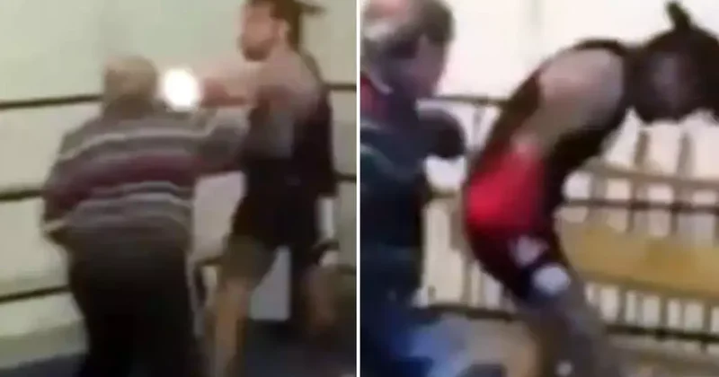 Eskiden bende boksördüm diyen yaşlı adamı tiye alan genç, hayatının şokunu yaşadı