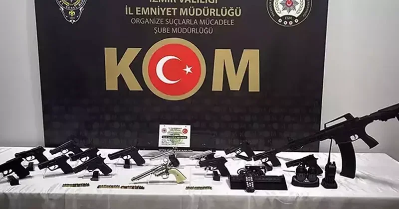 İzmir’de silahlı suç örgütüne şafak operasyonu! Çok sayıda gözaltı var