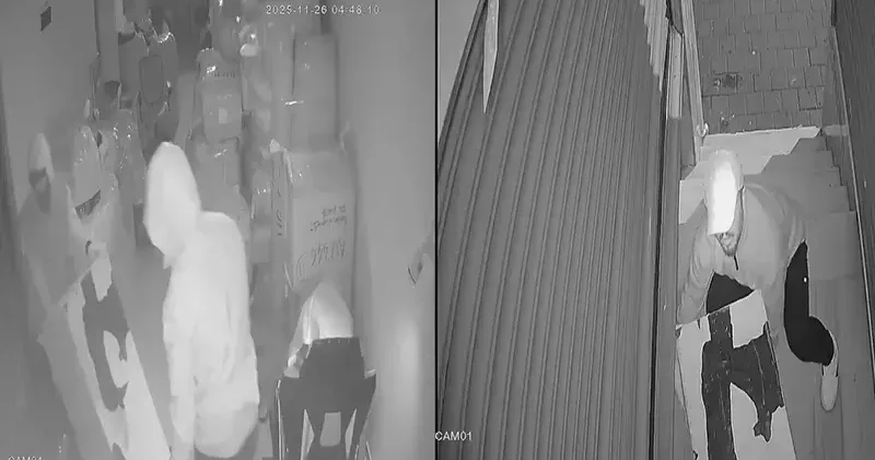 Fatih te iş yerlerinden kasa çalan hırsızlar kamerada