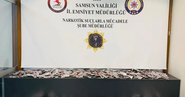 Samsun da ikametinde 10 binden fazla sentetik uyuşturucu bulunan zanlı yakalandı Samsun Haberleri