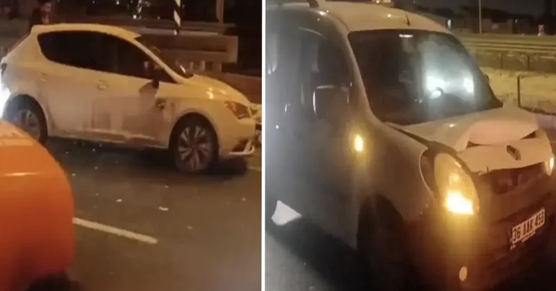 Kars ta gizli buzlanma paniği: 11 araç birbirine girdi, yol ulaşıma kapandı