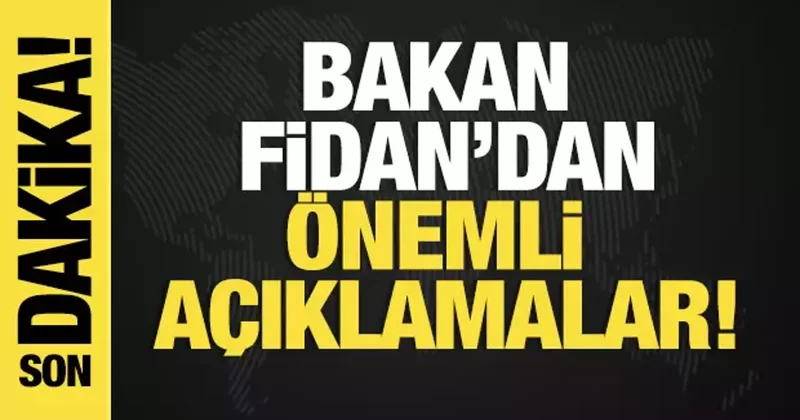 Bakan Fidan dan önemli açıklamalar! Bir yılın ardından Suriye konferansında konuştu!