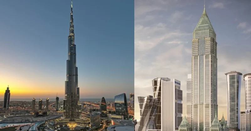 Dünyanın en yüksek gökdeleni Türkiye nin zirvesiyle yarıştı! Aradaki farklar tek tek sıralandı Sözcü Gazetesi