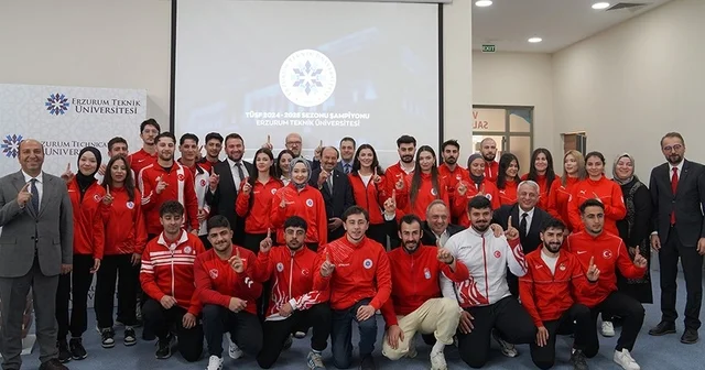 ETÜ, üniversiteler ligindeki şampiyonluğunu basın buluşmasıyla kutladı Erzurum Haberleri