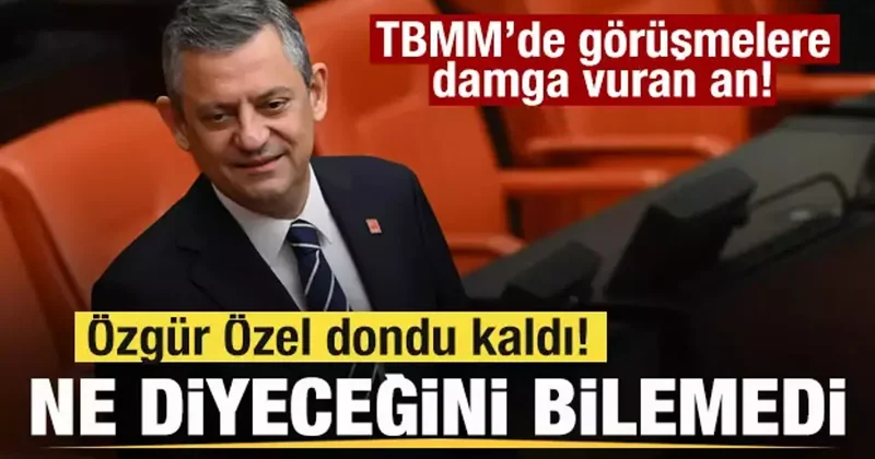TBMM de Özgür Özel’i zora sokan soru! Ne diyeceğini bilemedi! Görüşmelere damgasını vurdu!
