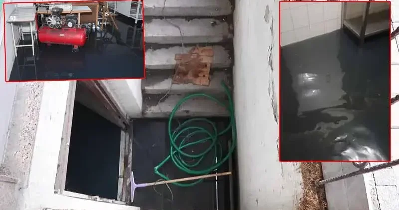 Sultangazi de iş yeri ve evleri atık su bastı