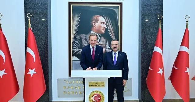 Vali Aksoy, Belçika nın Ankara Büyükelçisini makamında ağırladı Eskişehir Haberleri