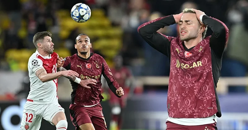 Galatasaray Fransa da kayıp: Monaco karşısında istediğini bulamadı