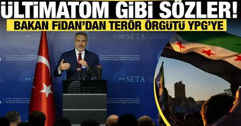 Fidan dan terör örgütü YPG’ye ültimatom gibi sözler!Hiçbir ülkede iki silahlı unsur olmaz