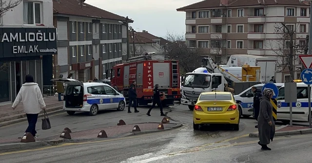İş merkezinin kazan dairesinde çıkan yangın büyümeden söndürüldü Bolu Haberleri
