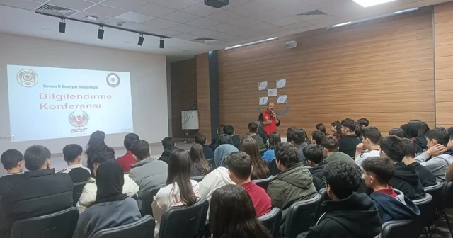Kargı da lise öğrencilerine terörle mücadele konferansı verildi Çorum Haberleri