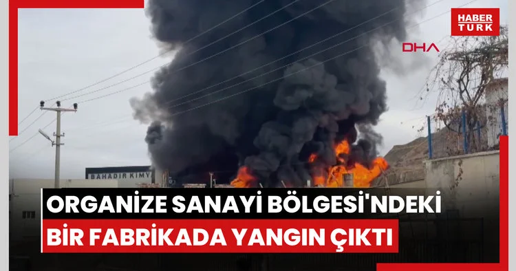 Kırıkkale Organize Sanayi Bölgesi ndeki bir fabrikada yangın çıktı