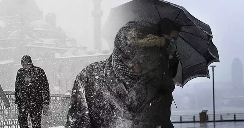 Meteoroloji nin uyarı haritası sarıya döndü: Kar, sağanak, fırtına! İstanbul beyaza bürünecek