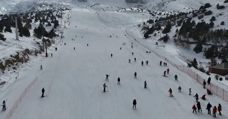 Ergan Kayak Merkezinde hafta sonu yoğunluğu