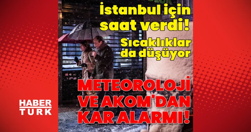 DONACAĞIZ! Meteoroloji ve AKOM dan İstanbul için kuvvetli kar alarmı! İstanbul a ne zaman kar yağacak? Son Dakika haberi Son dakika haberleri