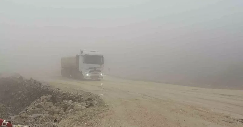 Hatay’da yüksek kesimlerde sis