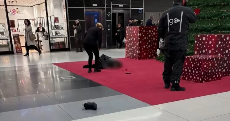 AVM de korkunç ölüm! 2 nci kattan zemine çakıldı