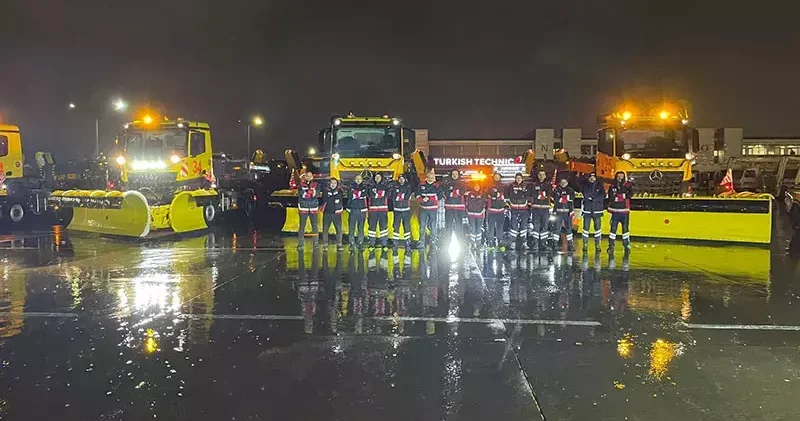 Sabiha Gökçen Havalimanı nda kar yağışı tedbirleri