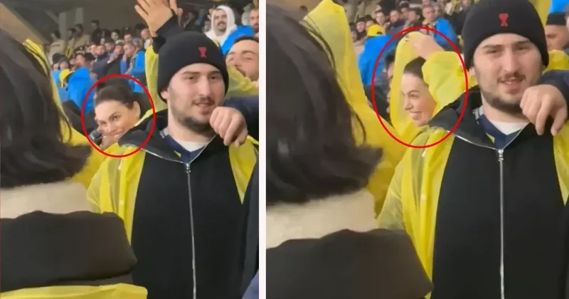 Yağmurluğunu giydi, taraftarın arasına girdi! Ederson un eşi Türkiye ye çabuk uyum sağladı