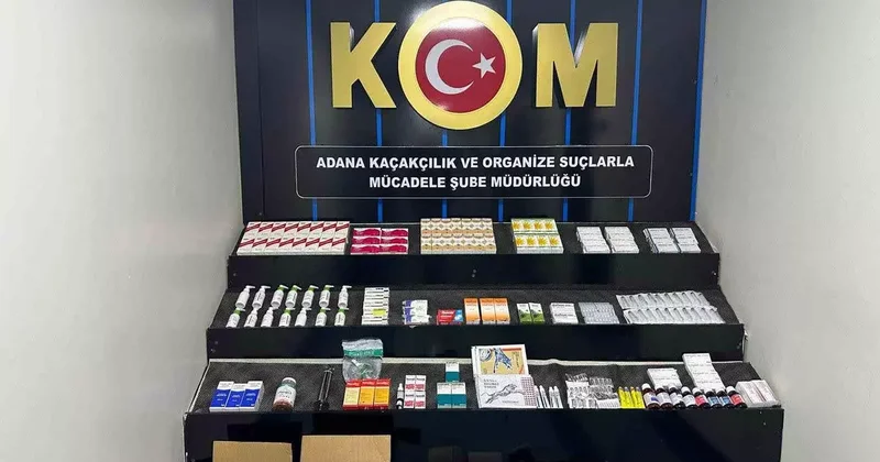 Adana’da 3 bin 264 kaçak ilaç ele geçirildi