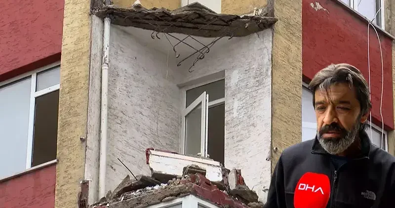 Bahçelievler de çöken balkona ilişkin konuşan görgü tanığı: Balyozla balkonun demirini kırdılar