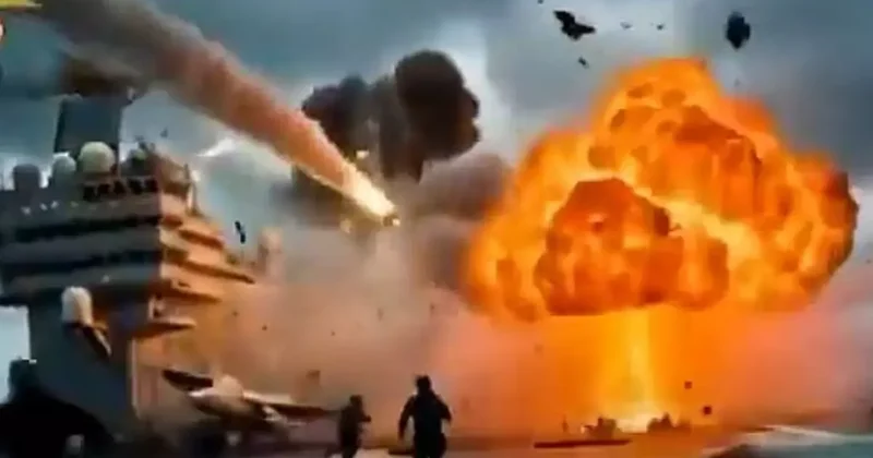 İran dan ABD ye gözdağı: Yapay zekâ videosunda Trump ın armadası yok edildi