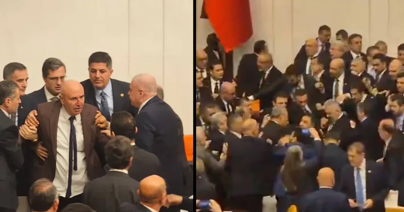 Meclis te Akın Gürlek krizi: Yumruk ve tekmeler havada uçuştu, AKP li Gökçek in vurduğu CHP li Tanal ın yüzü kan içinde kaldı!
