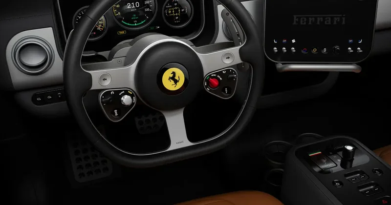 Ferrari nin ilk elektrikli aracı Luce da Apple esintileri!