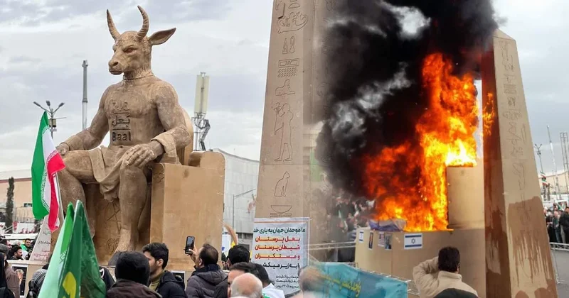 İranlılar, bu iblis maketini neden yaktı? Sözcü Gazetesi