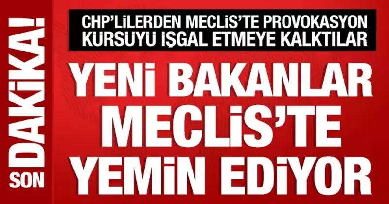 CHP li vekillerden Meclis te provokasyon: Kürsüyü işgal etmeye kalktılar