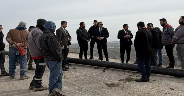 Kaymakam Memiş, su projesi alanını inceledi Şırnak Haberleri