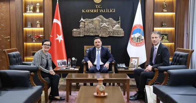 Büyükelçi Gabriele Juen den Vali Çiçek e ziyaret Kayseri Haberleri