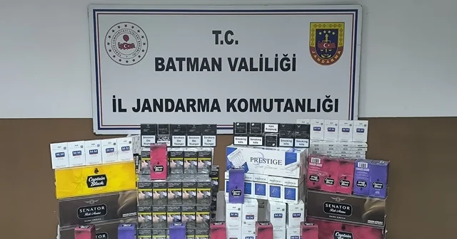 Batman da gümrük kaçağı 5 bin 728 paket sigara ele geçirildi Batman Haberleri