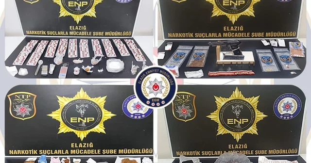 Elazığ da uyuşturucuyla mücadele: 14 şüpheli tutuklandı Elazığ Haberleri