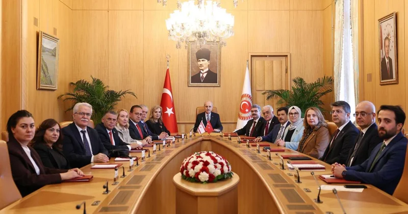 TBMM Başkanı Kurtulmuş, KKTC Türkiye Parlamentolar Arası Dostluk Grubu Başkanını kabul etti