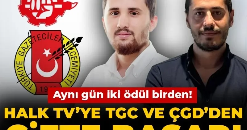 Halk TV muhabirleri Cengiz Karagöz ve Umut Taştan a ödül!