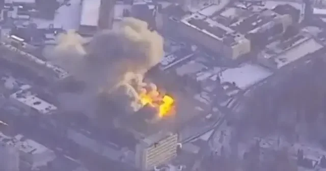 Ukrayna Rus füzeleri için kontrol sistemleri üreten bir fabrikaya saldırı düzenledi VİDEO İZLE