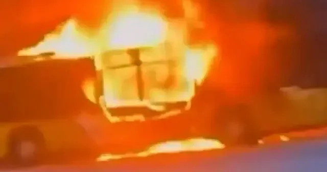 İsviçre’de otobüste kendini ateşe veren saldırgan faciaya yol açtı VİDEO İZLE