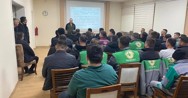 Kütahya OBM de araç şoförleri ve operatörlere eğitim verildi Kütahya Haberleri