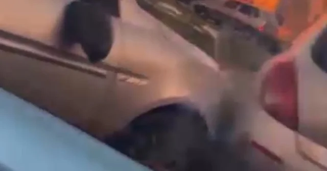 Kaza sonrası çocukların çığlıklarına rağmen kavga ettiler Kahramanmaraş Haberleri